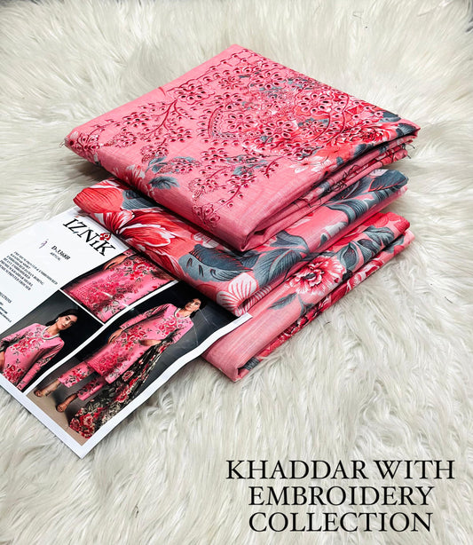 Khaddar 3 PC suit for ladies