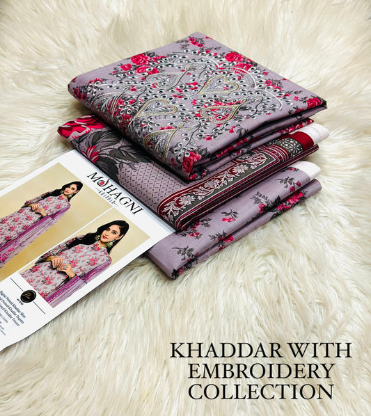 Khaddar 3 PC suit for ladies 06