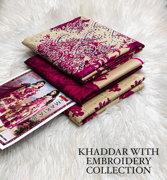 Khaddar 3 PC suit for ladies 08